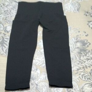 Assets By Spanx Seamless High Waisted Black Leggings M New